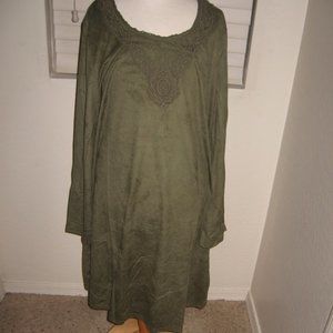 NWT Ma Cherie Maternity Dress - Olive - L